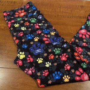 Ladies Buttery Soft Full Length Leggings- I Love My Fur Baby - One Size